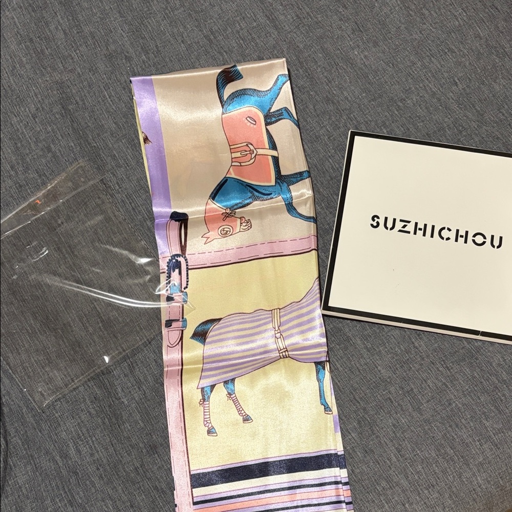 Colorful Horse Print Scarf